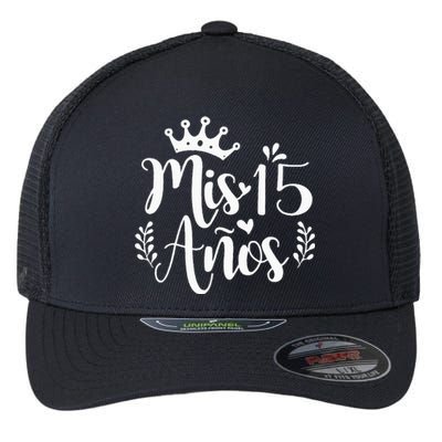 Mis 15 Anos Spanish 15th Birthday Latina Mexican Quinceanera Flexfit Unipanel Trucker Cap