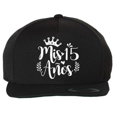 Mis 15 Anos Spanish 15th Birthday Latina Mexican Quinceanera Wool Snapback Cap