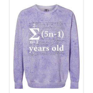 Math 13 Birthday Boy 13 Yr 13 Year Old Boy 13th Birthday Colorblast Crewneck Sweatshirt