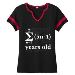 Math 13 Birthday Boy 13 Yr 13 Year Old Boy 13th Birthday Ladies Halftime Notch Neck Tee