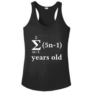 Math 13 Birthday Boy 13 Yr 13 Year Old Boy 13th Birthday Ladies PosiCharge Competitor Racerback Tank