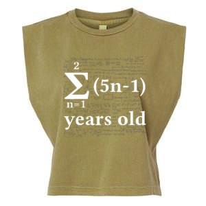 Math 13 Birthday Boy 13 Yr 13 Year Old Boy 13th Birthday Garment-Dyed Women's Muscle Tee