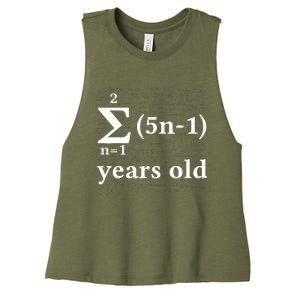 Math 13 Birthday Boy 13 Yr 13 Year Old Boy 13th Birthday Women's Racerback Cropped Tank