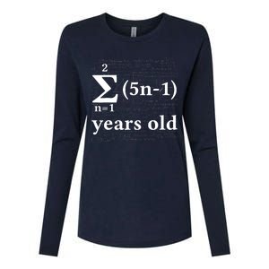 Math 13 Birthday Boy 13 Yr 13 Year Old Boy 13th Birthday Womens Cotton Relaxed Long Sleeve T-Shirt