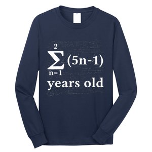 Math 13 Birthday Boy 13 Yr 13 Year Old Boy 13th Birthday Long Sleeve Shirt