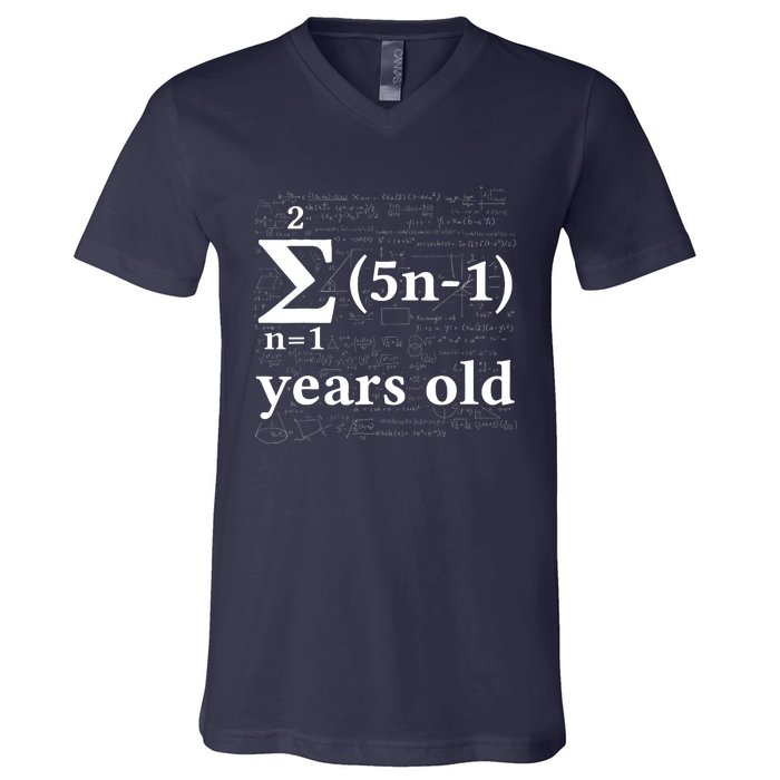 Math 13 Birthday Boy 13 Yr 13 Year Old Boy 13th Birthday V-Neck T-Shirt