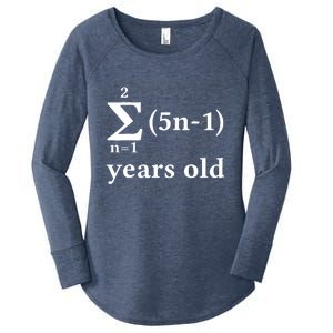 Math 13 Birthday Boy 13 Yr 13 Year Old Boy 13th Birthday Women's Perfect Tri Tunic Long Sleeve Shirt