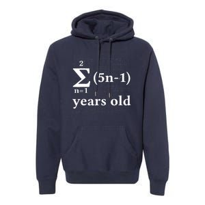 Math 13 Birthday Boy 13 Yr 13 Year Old Boy 13th Birthday Premium Hoodie