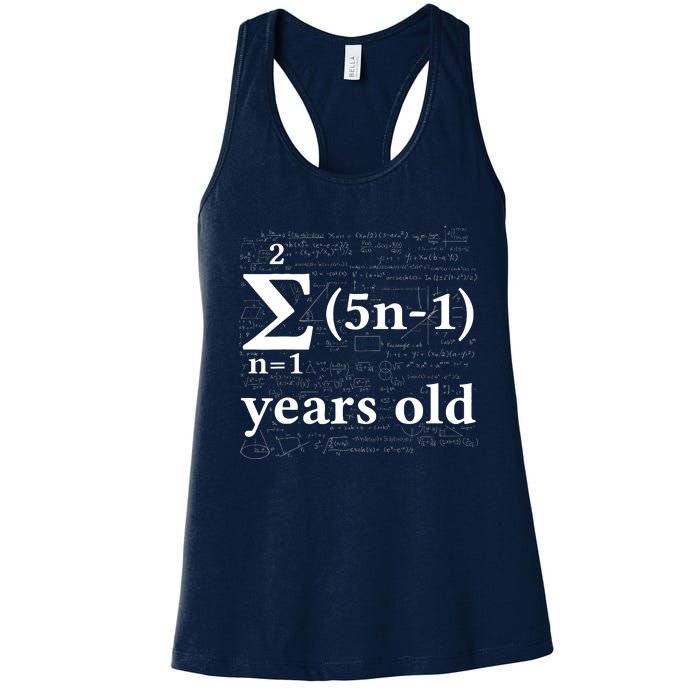 Math 13 Birthday Boy 13 Yr 13 Year Old Boy 13th Birthday Women's Racerback Tank