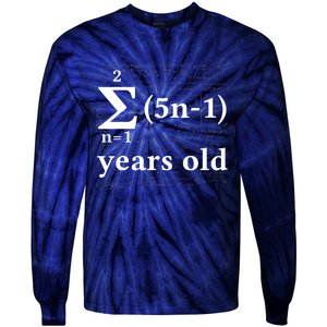 Math 13 Birthday Boy 13 Yr 13 Year Old Boy 13th Birthday Tie-Dye Long Sleeve Shirt