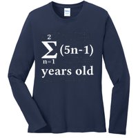 Math 13 Birthday Boy 13 Yr 13 Year Old Boy 13th Birthday Ladies Long Sleeve Shirt