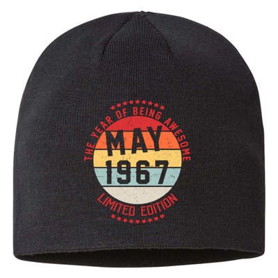 May 1967 Birthday The Year Of Being Awesome Gift Sustainable Beanie