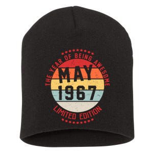 May 1967 Birthday The Year Of Being Awesome Gift Short Acrylic Beanie