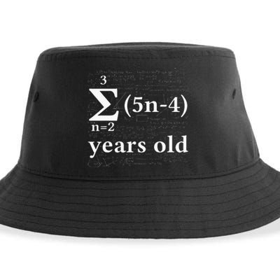 Math 17 Birthday Boy 17 Yr 17 Year 17th Birthday Sustainable Bucket Hat