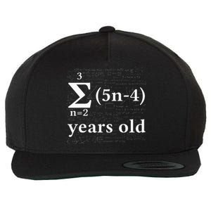 Math 17 Birthday Boy 17 Yr 17 Year 17th Birthday Wool Snapback Cap