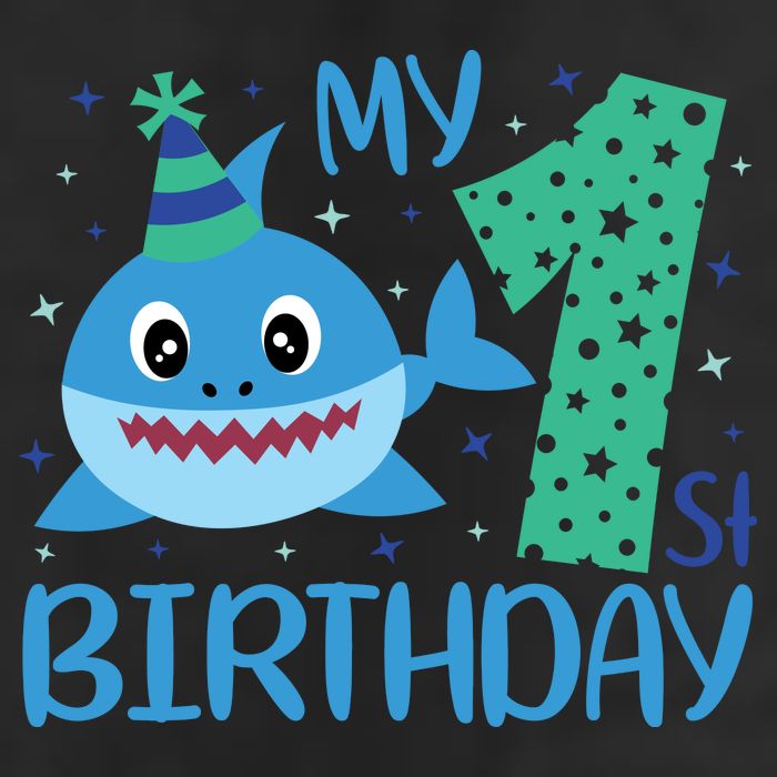My 1st Birthday Sharks Gift For Birthday 11oz C Handle Ceramic Mug