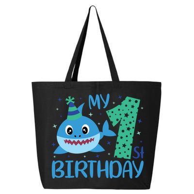My 1st Birthday Sharks Gift For Birthday 25L Jumbo Tote