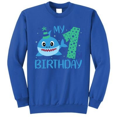 My 1st Birthday Sharks Gift For Birthday Sweatshirt