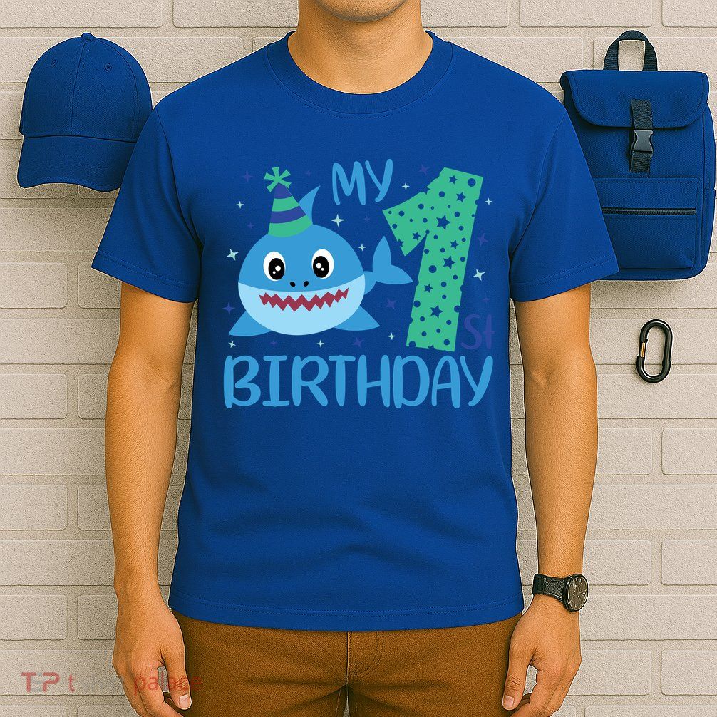 My 1st Birthday Sharks Gift For Birthday T-Shirt