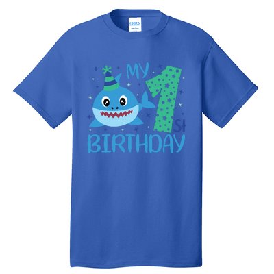 My 1st Birthday Sharks Gift For Birthday Tall T-Shirt