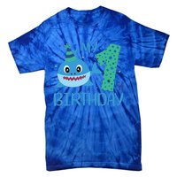 My 1st Birthday Sharks Gift For Birthday Tie-Dye T-Shirt