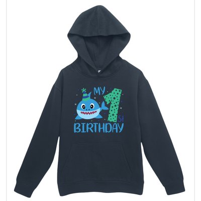 My 1st Birthday Sharks Gift For Birthday Urban Pullover Hoodie