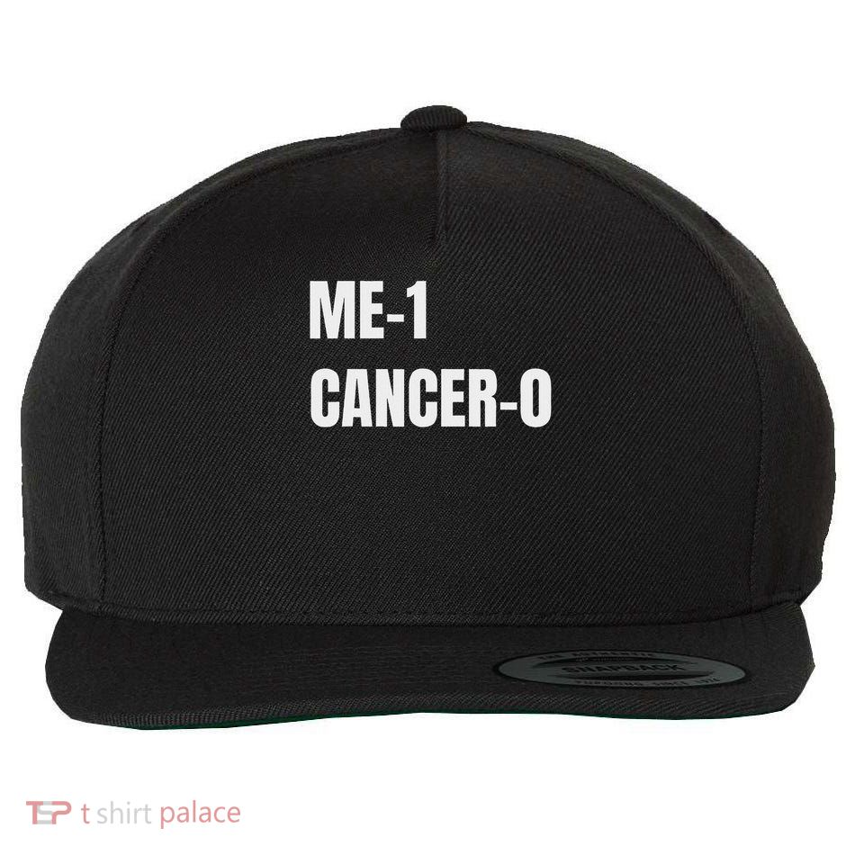 Me 1 Cancer 0 I Beat Cancer Brave Survivor Wool Snapback Cap