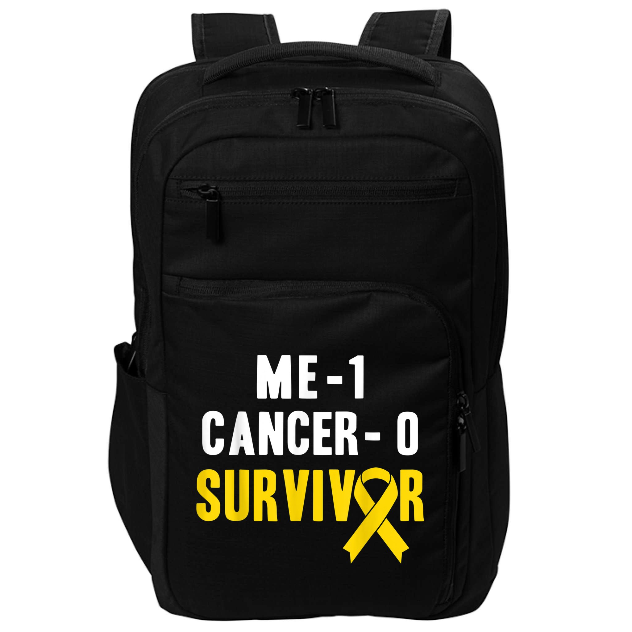 Me 1 Cancer 0 Childhood Cancer Survivor Impact Tech Backpack