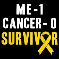 Me 1 Cancer 0 Childhood Cancer Survivor Impact Tech Backpack
