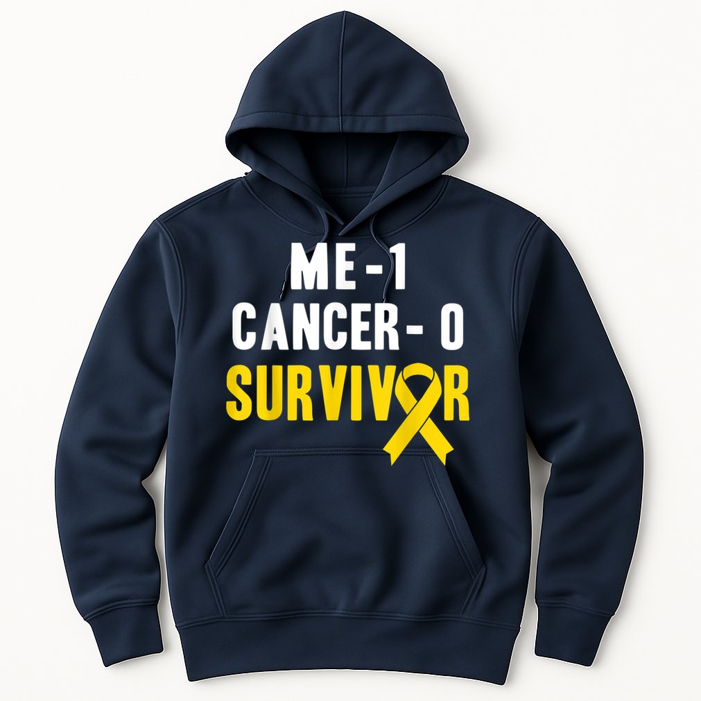 Me 1 Cancer 0 Childhood Cancer Survivor Hoodie