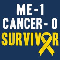 Me 1 Cancer 0 Childhood Cancer Survivor Baby Bodysuit