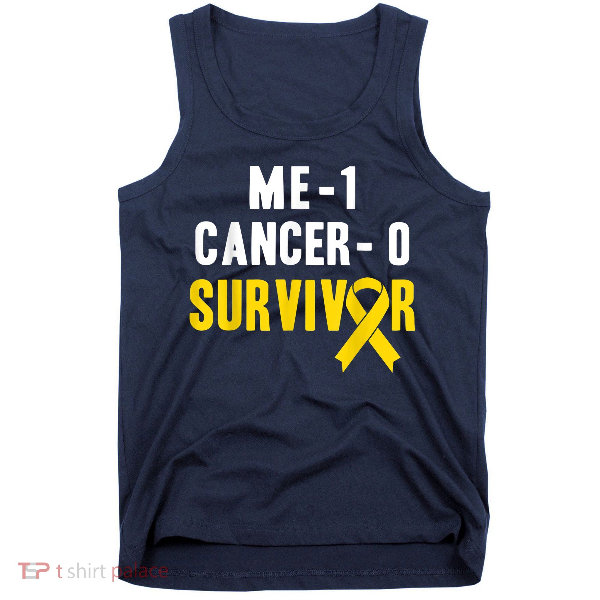 Me 1 Cancer 0 Childhood Cancer Survivor Tank Top