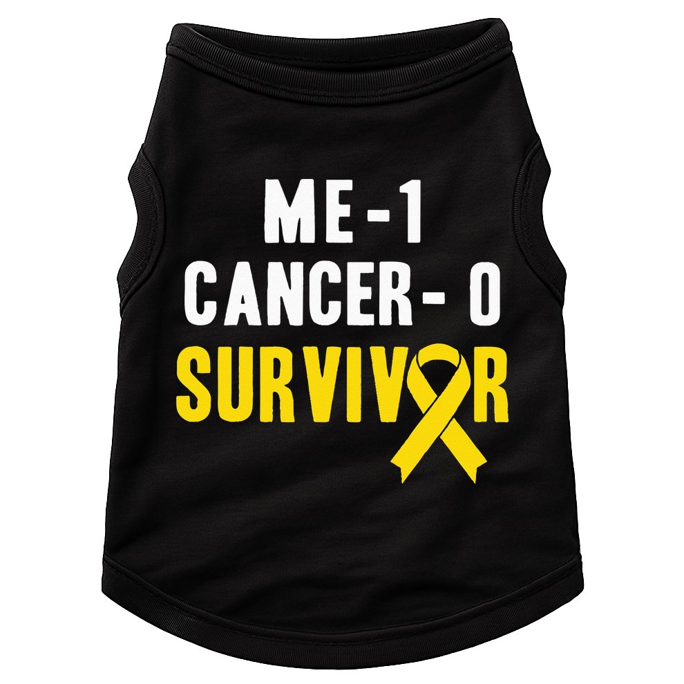 Me 1 Cancer 0 Childhood Cancer Survivor Doggie Tank