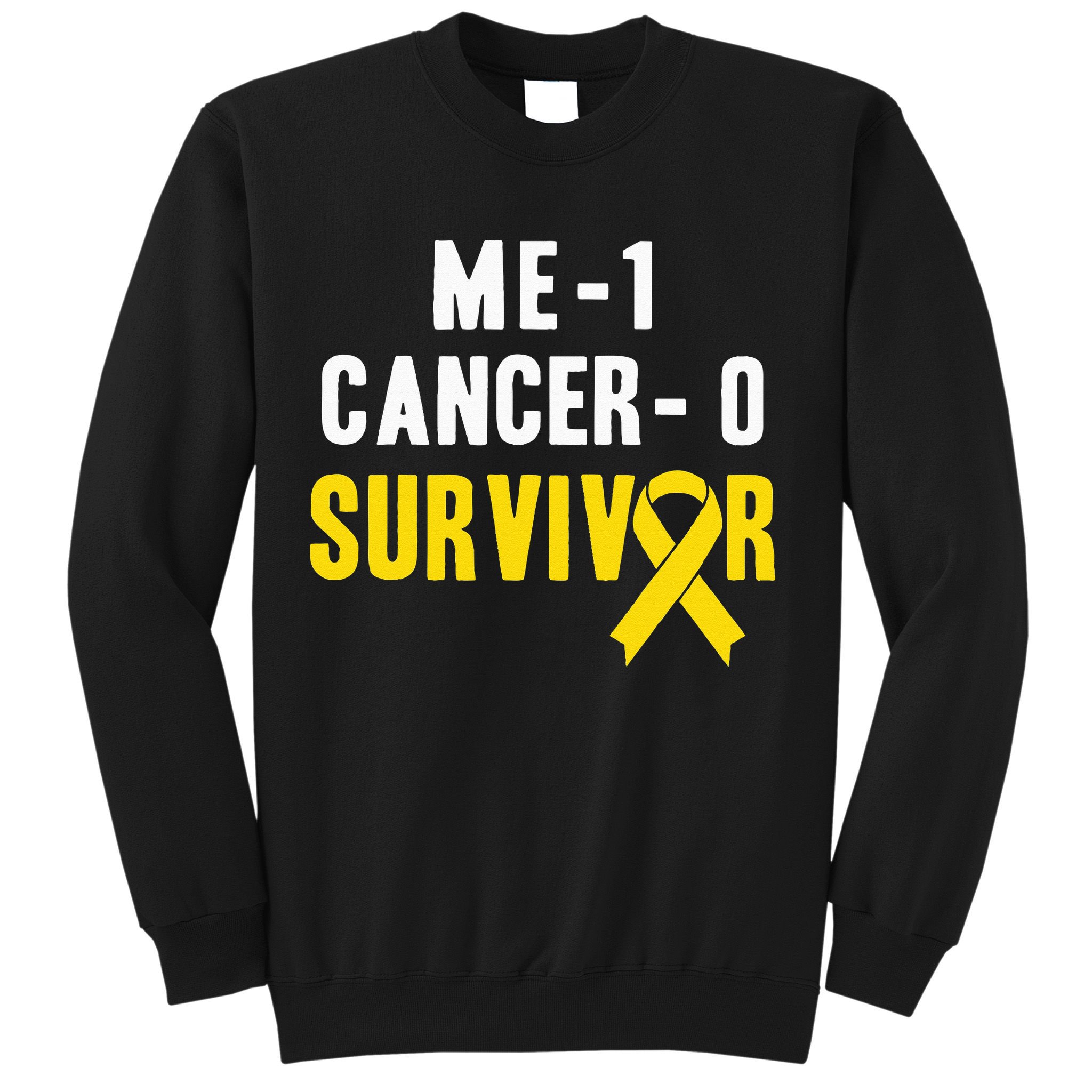 Me 1 Cancer 0 Childhood Cancer Survivor Sweatshirt
