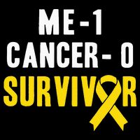 Me 1 Cancer 0 Childhood Cancer Survivor Visor