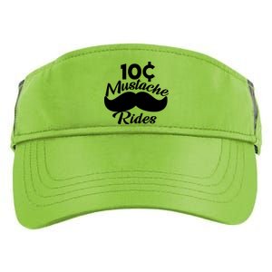 Mustache 10 Cent Rides Adult Drive Performance Visor