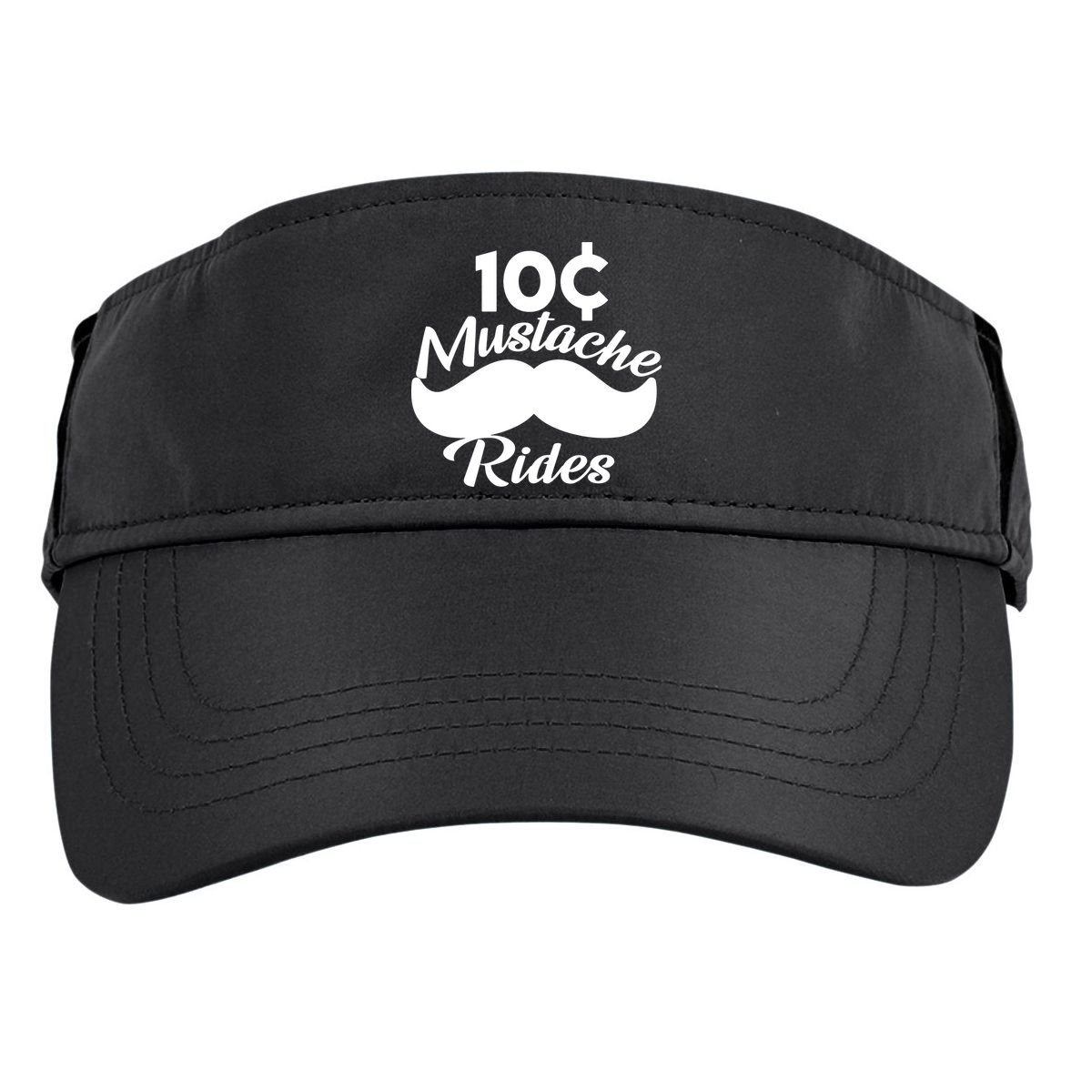 Mustache 10 Cent Rides Adult Drive Performance Visor