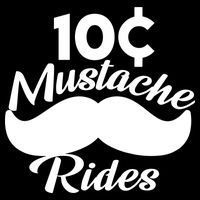 Mustache 10 Cent Rides Cropped Pullover Crew