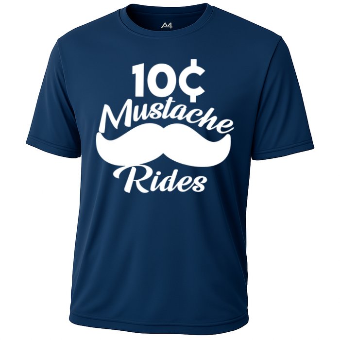Mustache 10 Cent Rides Cooling Performance Crew T-Shirt