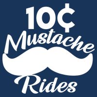 Mustache 10 Cent Rides Cooling Performance Crew T-Shirt