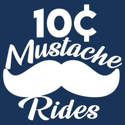 Mustache 10 Cent Rides T-Shirt