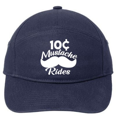 Mustache 10 Cent Rides 7-Panel Snapback Hat