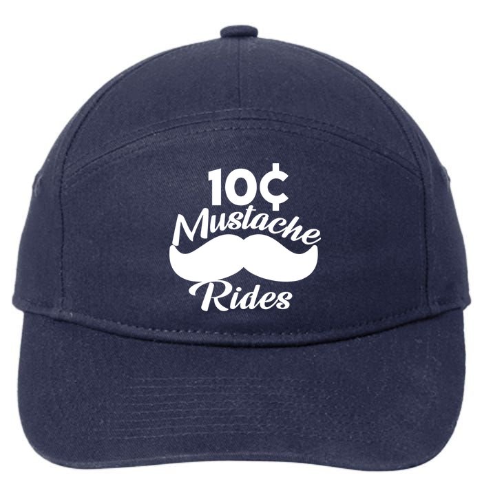 Mustache 10 Cent Rides 7-Panel Snapback Hat