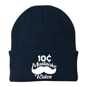 Mustache 10 Cent Rides Knit Cap Winter Beanie