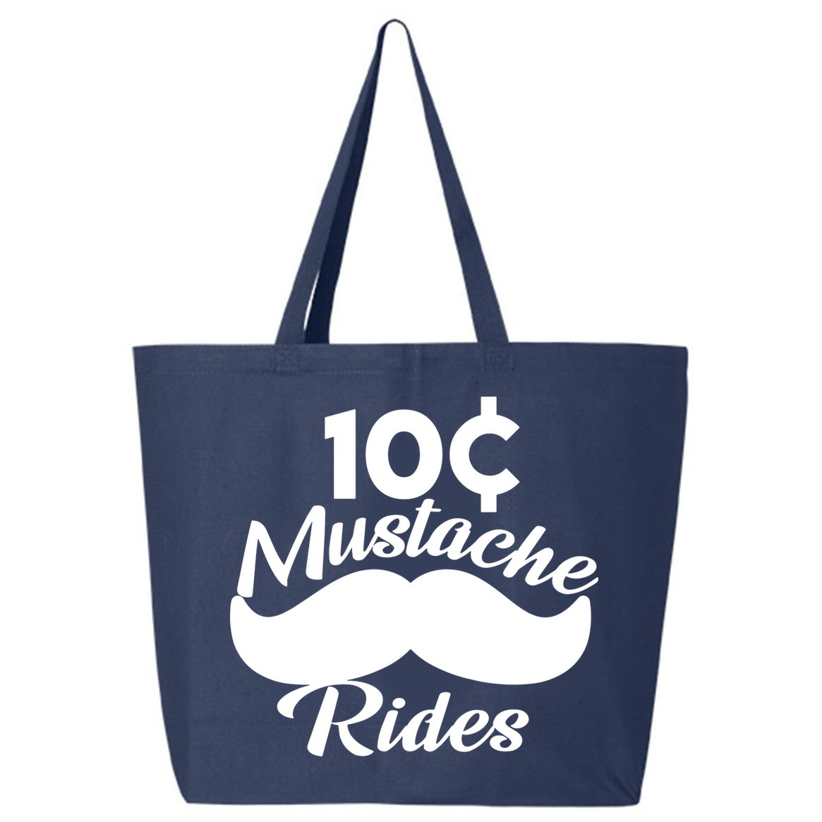 Mustache 10 Cent Rides 25L Jumbo Tote