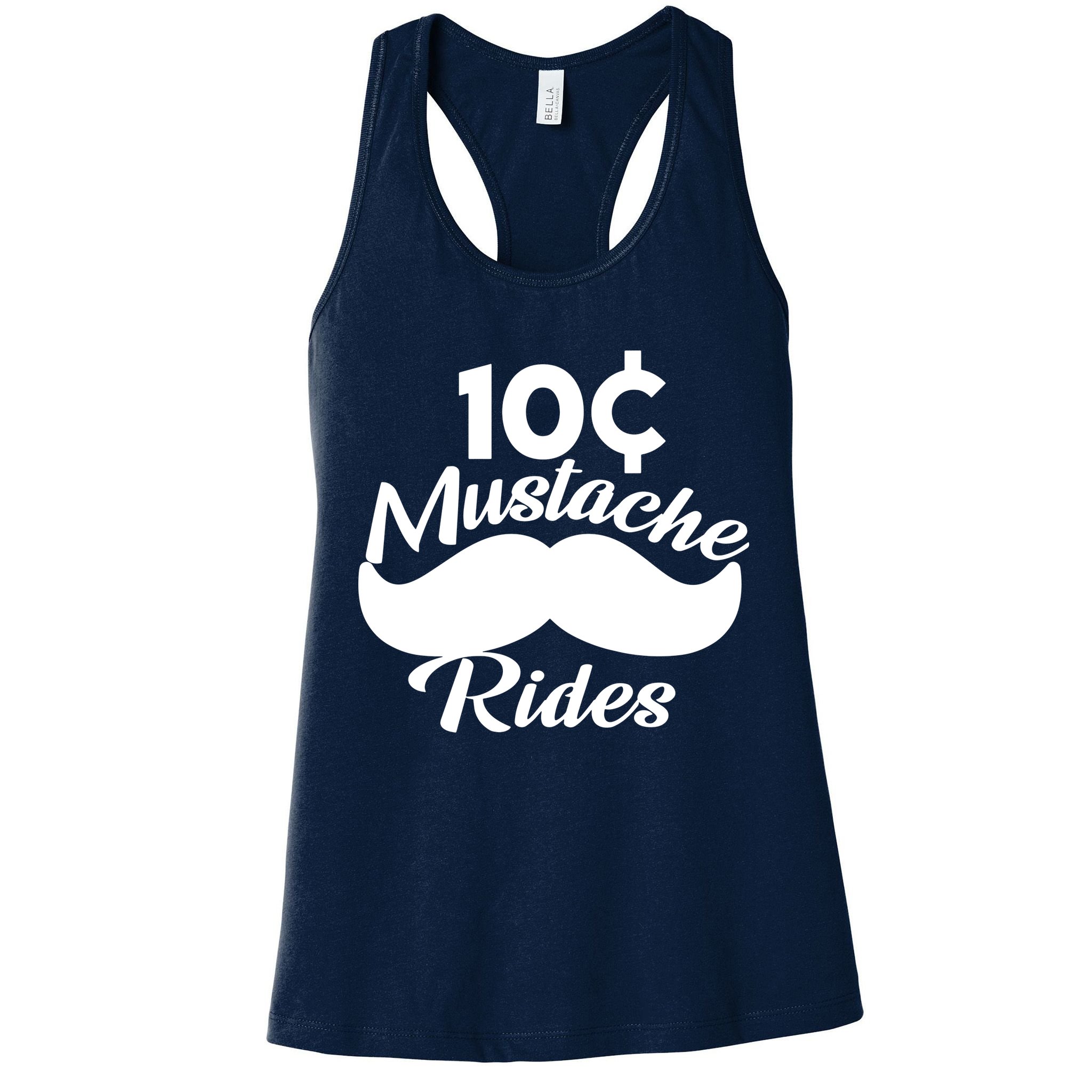 Mustache 10 Cent Rides Womens Tank Top