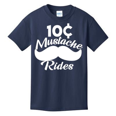 Mustache 10 Cent Rides Kids T-Shirt