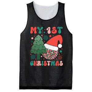 My 1st Christmas Festive Graphic Mesh Reversible Basketball Jersey Tank