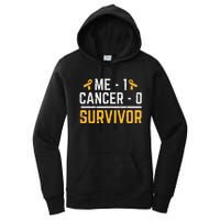 Me 1 Childhood Cancer 0 Survivor Awareness Women's Pullover Hoodie