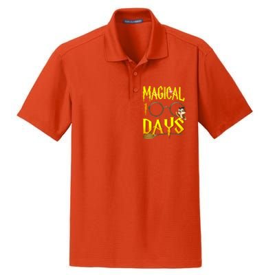 Magical 100 Days Of School Dry Zone Grid Polo